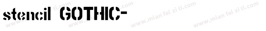 stencil GOTHIC字体转换